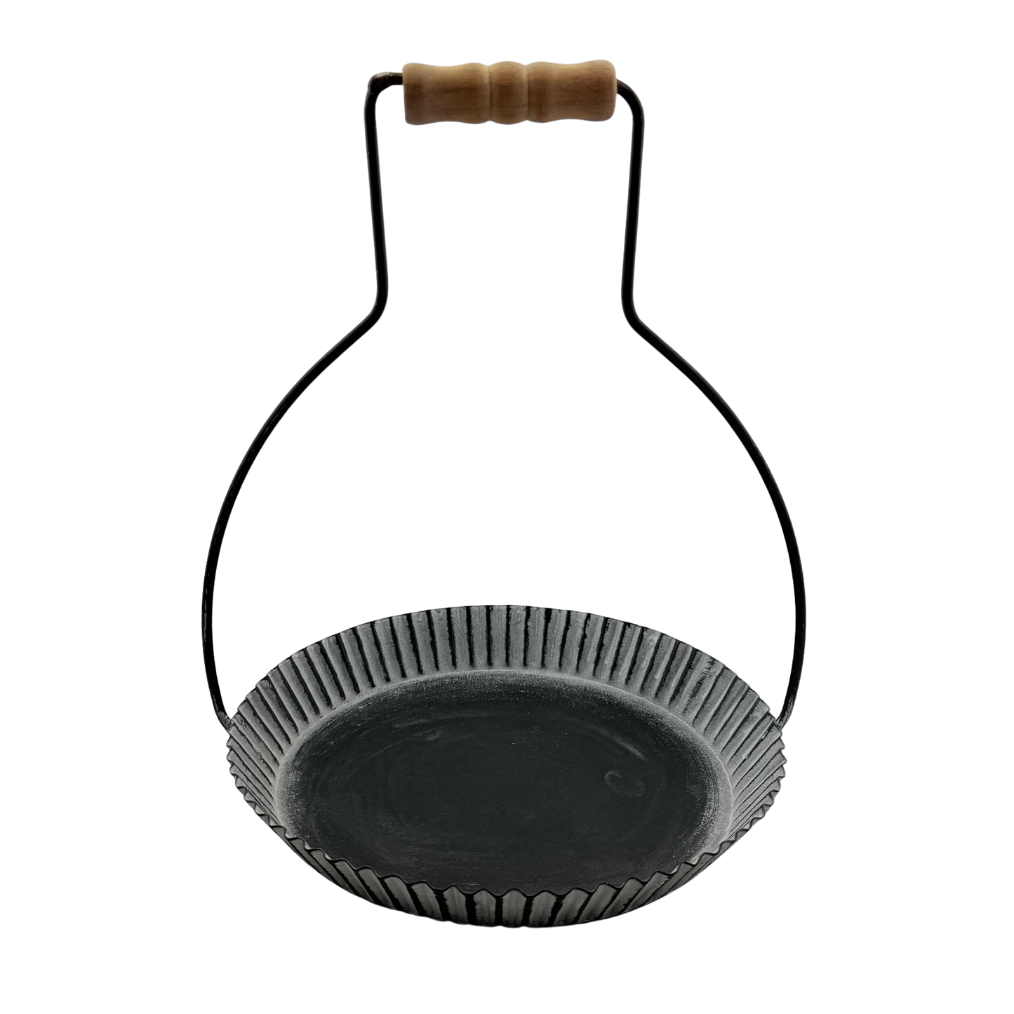 Tin Candle Holder with Handle - Small