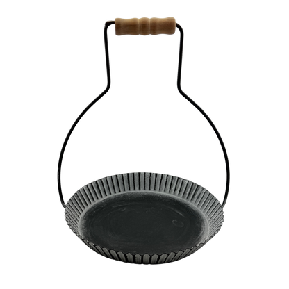 Tin Candle Holder with Handle - Small