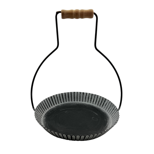 Tin Candle Holder with Handle - Small