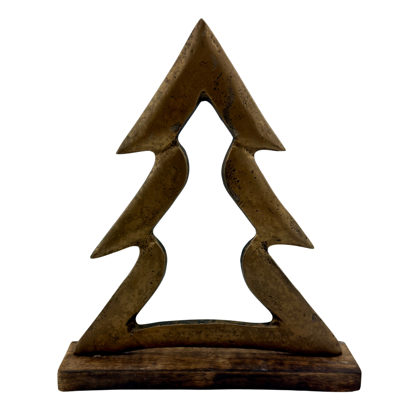 Antique Brass Tree on Stand - Large