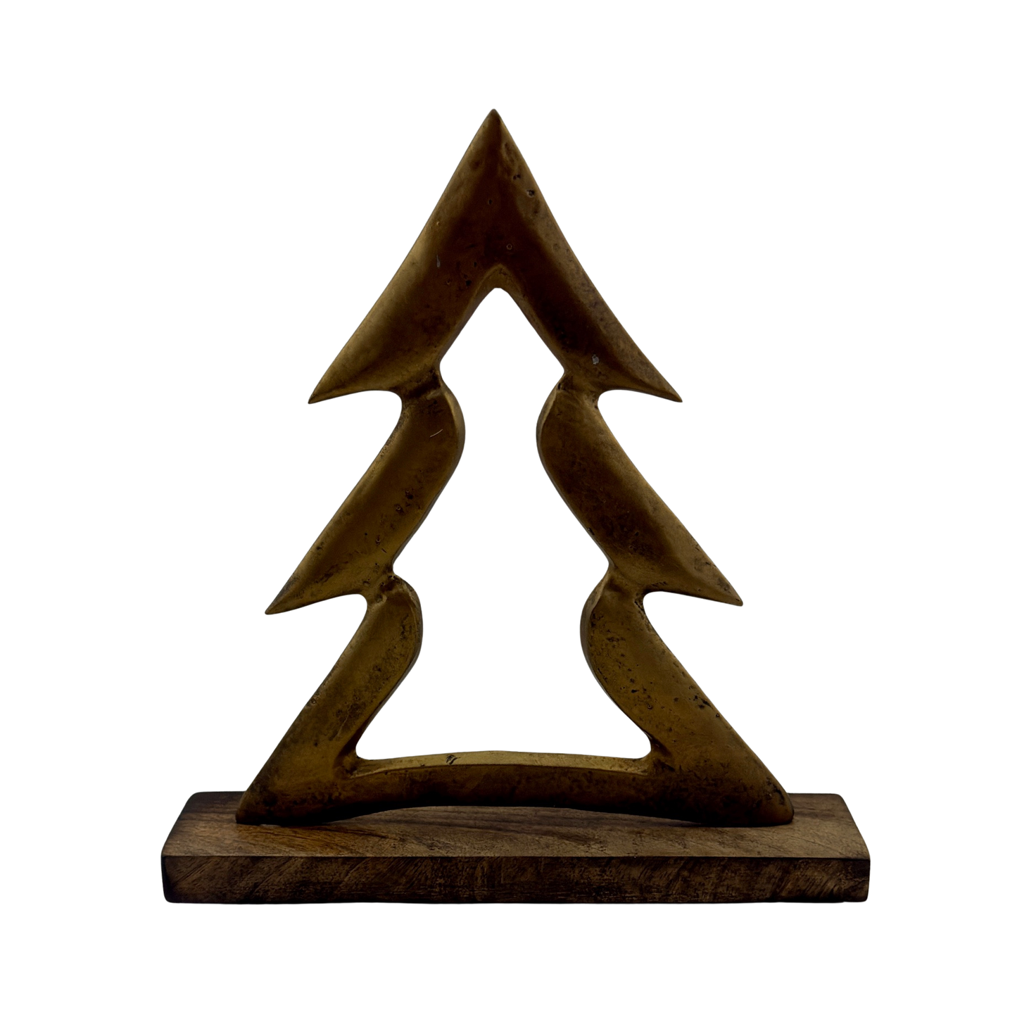 Antique Brass Tree on Stand - Medium