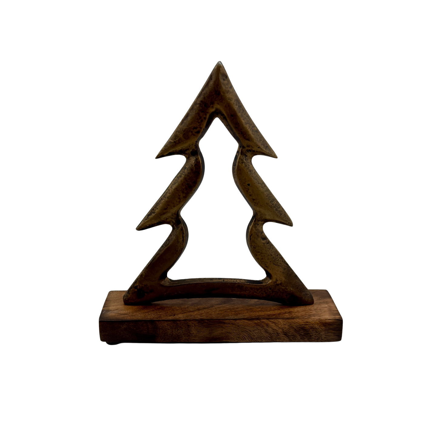 Antique Brass Tree on Stand - Small