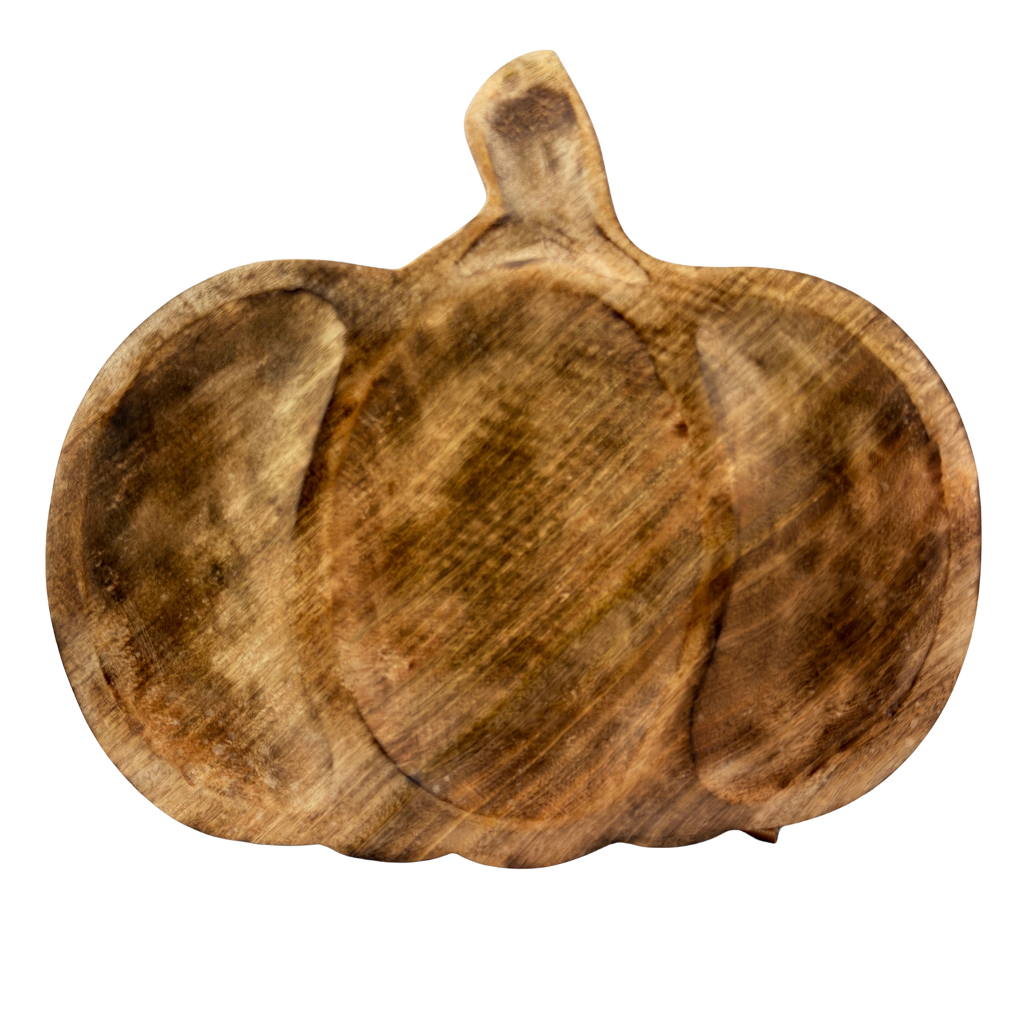 Wooden Pumpkin Dip Tray - Large