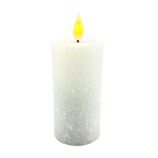 White Frosted LED Votive