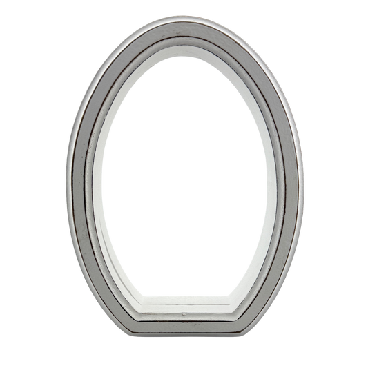 White Open Egg Frame
