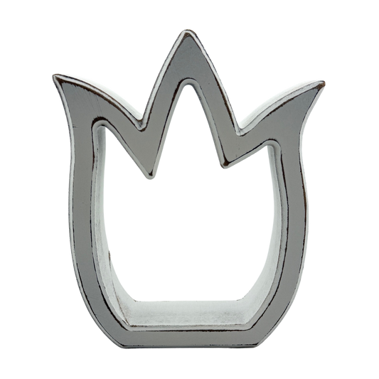 White Open Tulip Head Stand