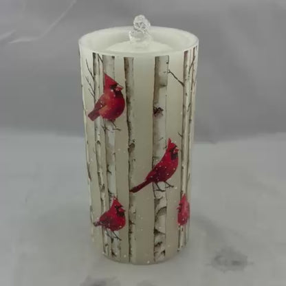Cardinals LED Water Fountain Candle